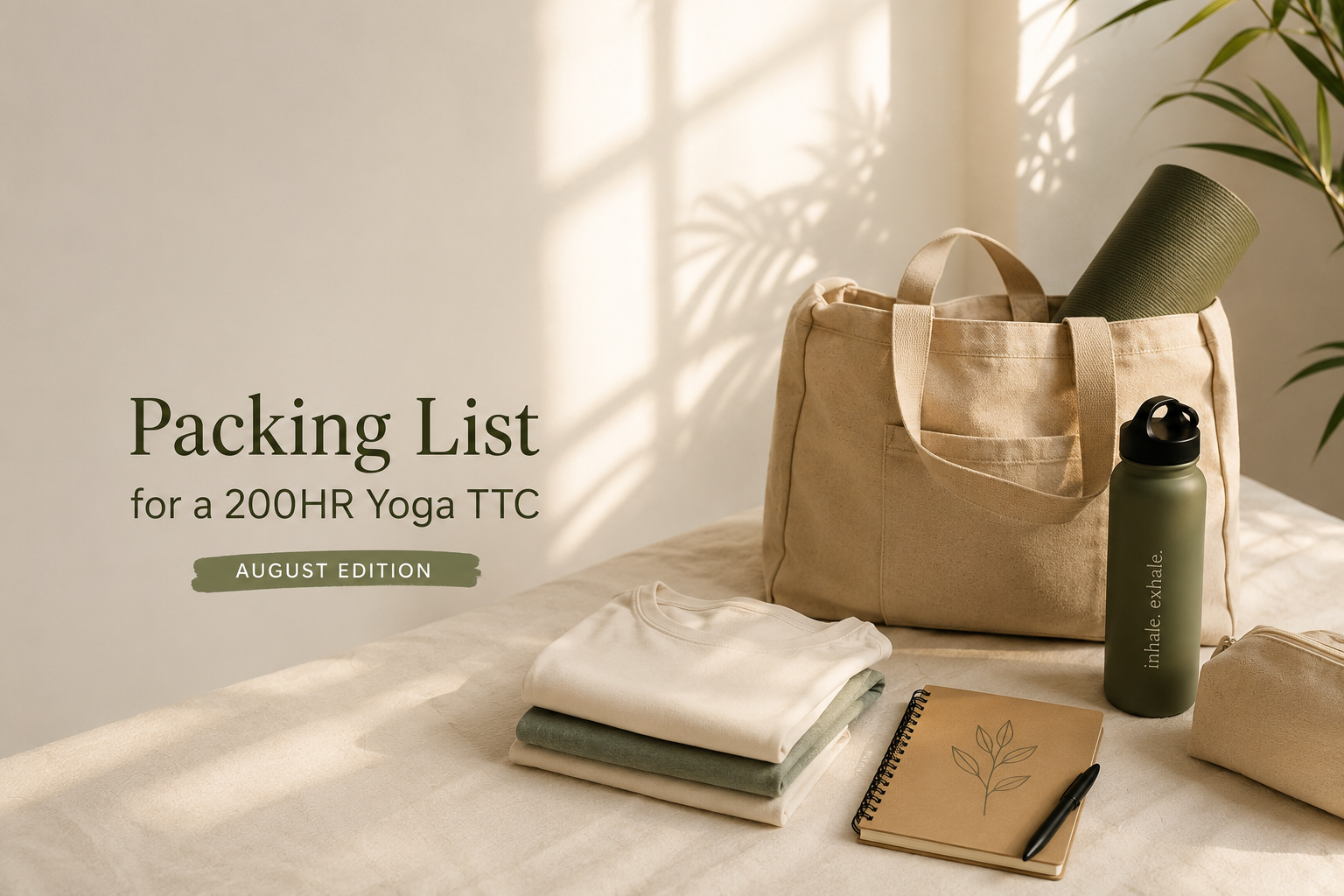 Yoga teacher offering a mindful and consent-based asana adjustment to a student